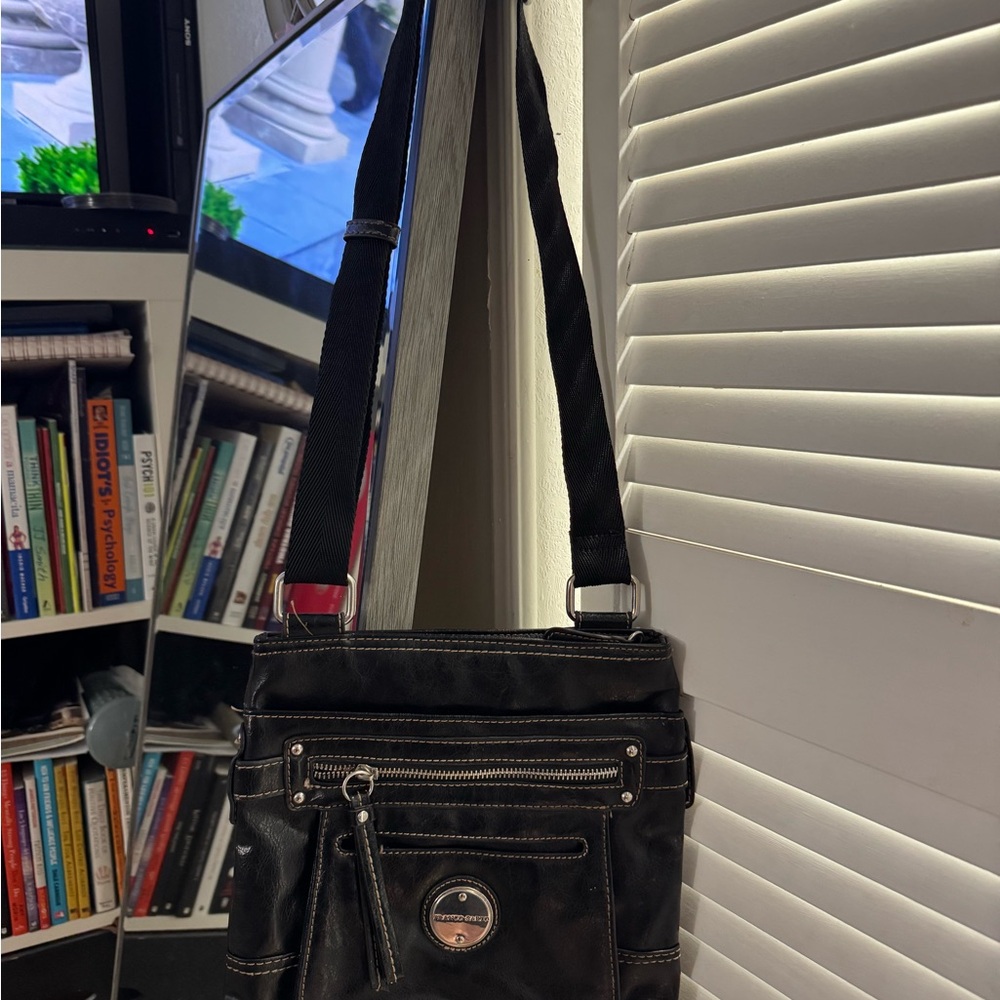 Franco Sarto Black Crossbody Bag